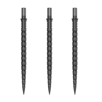 Cuesoul TOUCH POINT II Replacement Dart Steel Color Titanium Pack of 3 Tips, Point, Design, Coated, (CSDA-GZ7-41)