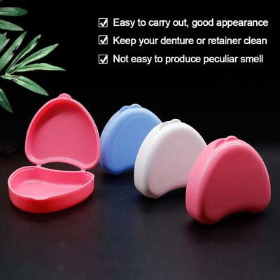 Protecting Braces Plastic Retainer Case Portable Multiple Colors Denture Tray Box Braces Orthodontic Case Women Men False Teeth