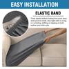 Individual Cushions with Elastic Bottom Waterproof Chair Slipcovers Teddy Fleece High Stretch Sofa Seat Cushion Covers