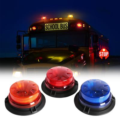 Superhelle Notampeln für Fahrzeuge, LED-Blitzwarnleuchten für LKWs, Autos, Schulbusse, Magnethalterung, 12 V-24 V