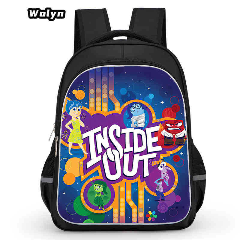 Mind Secret Service 2Ide Out Simple Cute Backpack Student School Bag Backpack
