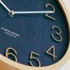 Interform Wall Prock Navy 30cm Diameter Clock, Radio-Controlled, CL-2940NV, Wood,