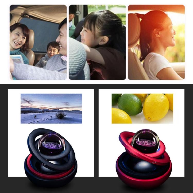 Automotive Air Freshener Solar Powered Rotating Perfume Vehicle Interior Trim