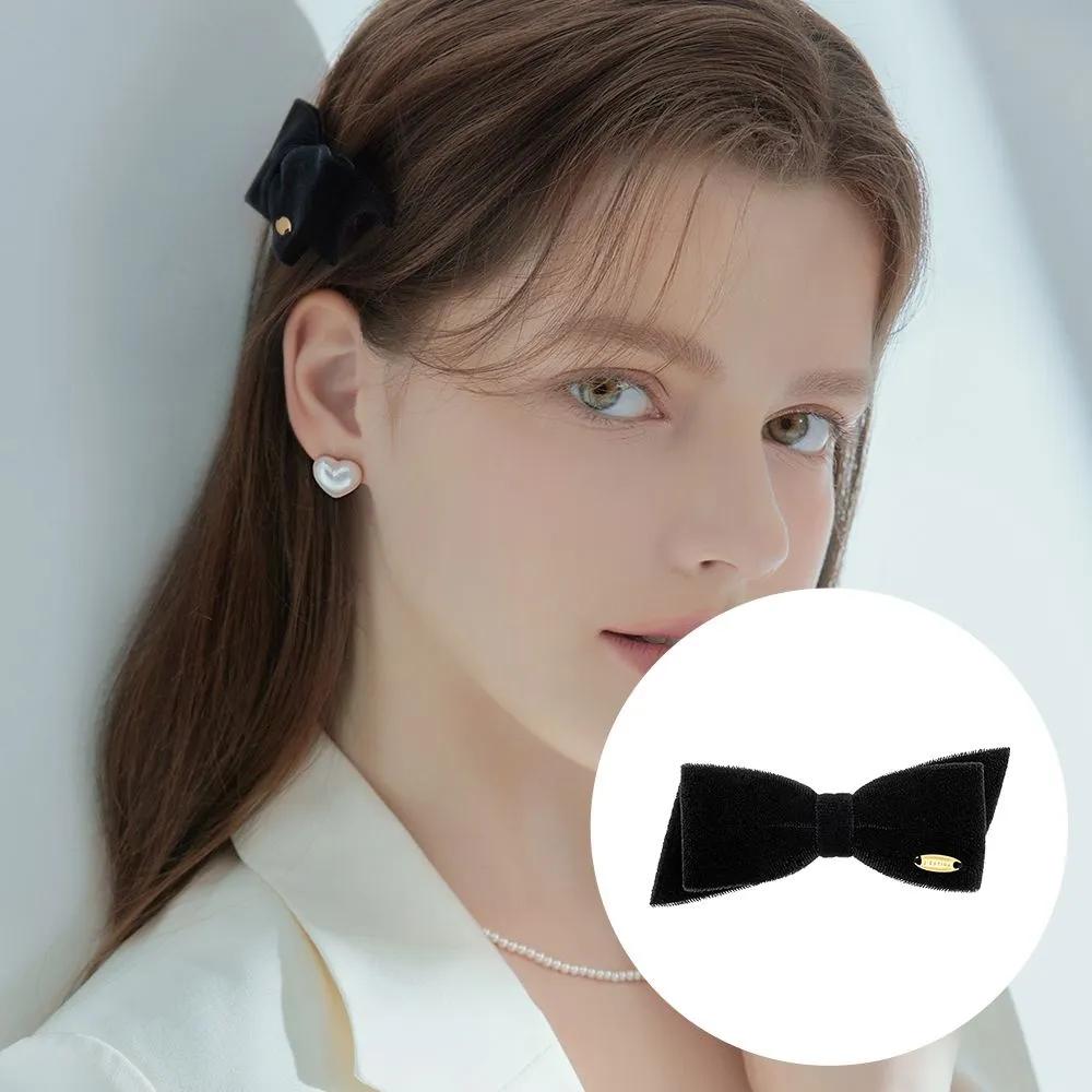 LALA Velvet Mini Ribbon Hairpin (JALJHP3BF824FA000)