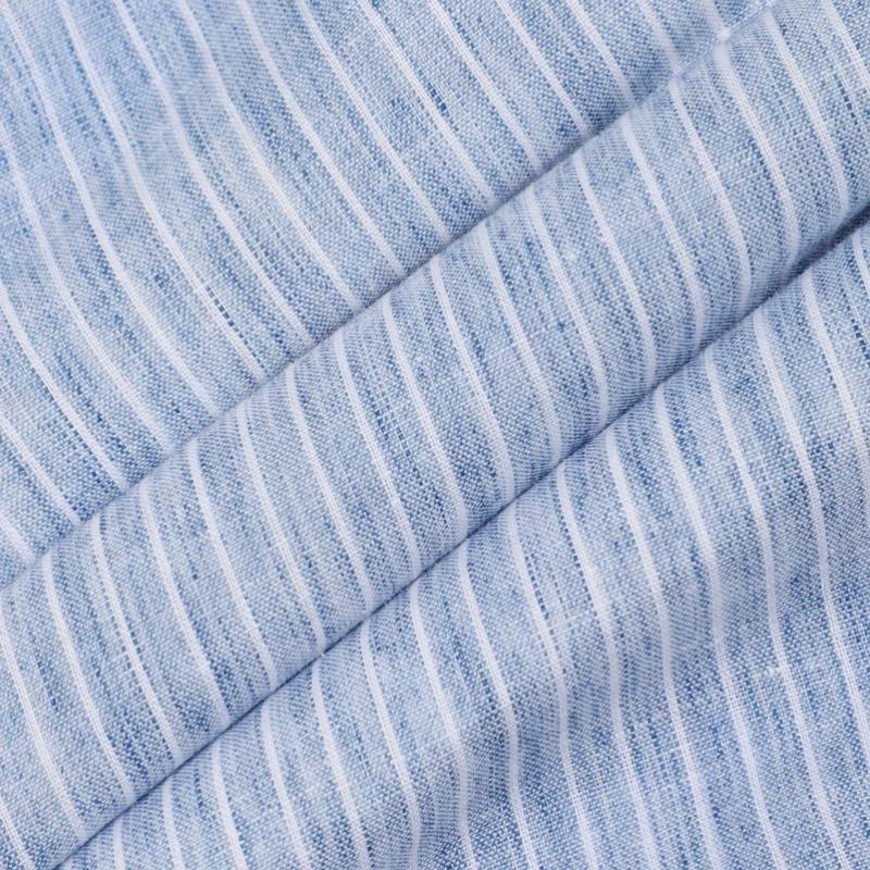 Daks Linen Blend Micro Stripe Regular Fit Dress Shirt Dms3shdl120b1