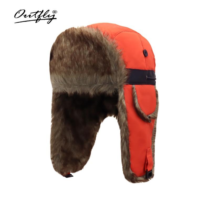 New Long-haired Men Ride Electric Vehicles In Winter, Cold-proof Thickened Thermal Hat, Fleece Ear Protector Cotton Hat