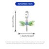 Bead Charms Copper Charm Bead Charms Authentic Green Dragonfly Insect Pendant Bead Charms Compatible With Bracelets Jewellery Diy Women Gift Accessory