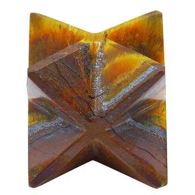 Olho de Tigre Ferro Merkaba Cristal de Cura Reiki Energia Espiritual Sagrada
