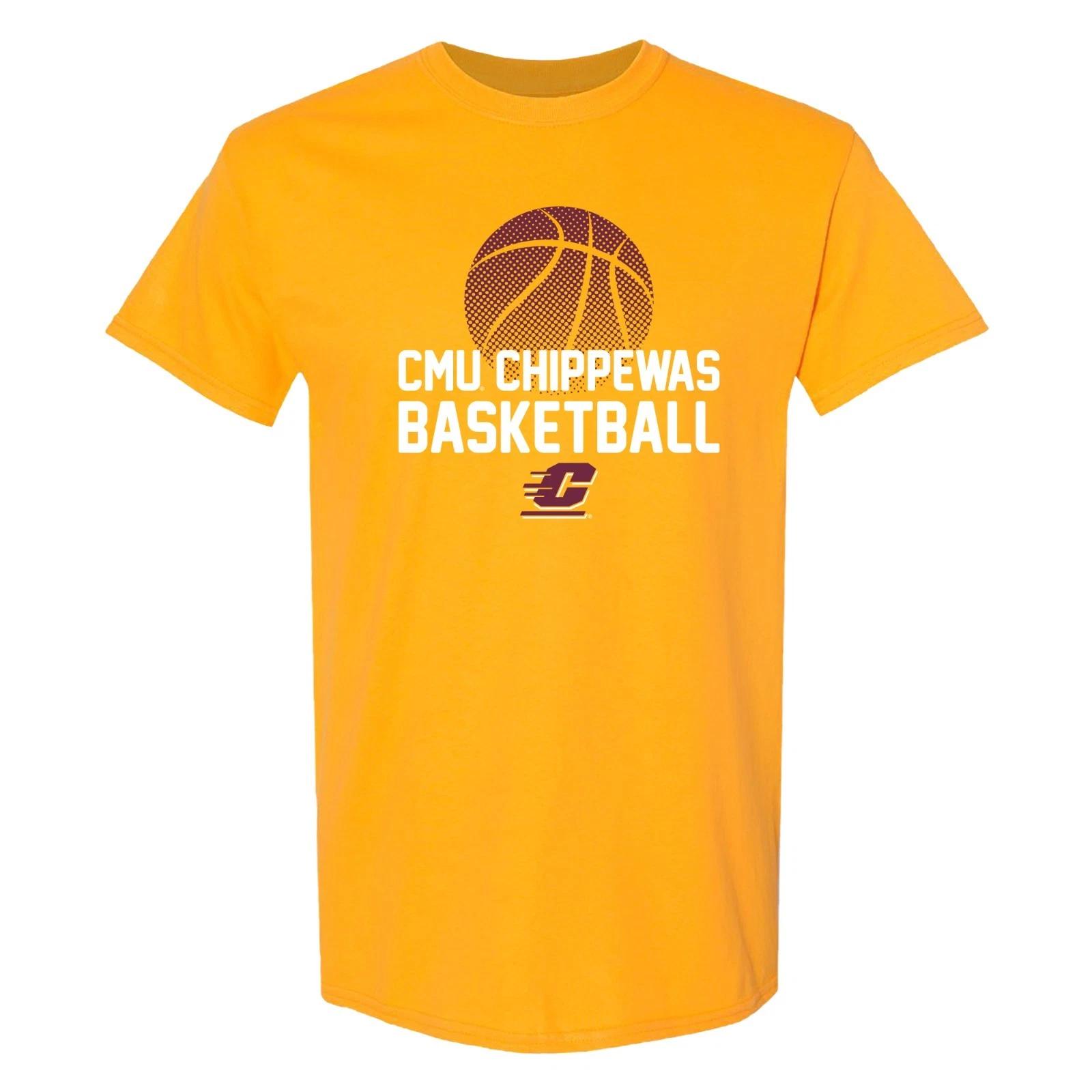 Central Michigan Basketball Flux T-Shirt - Gold S