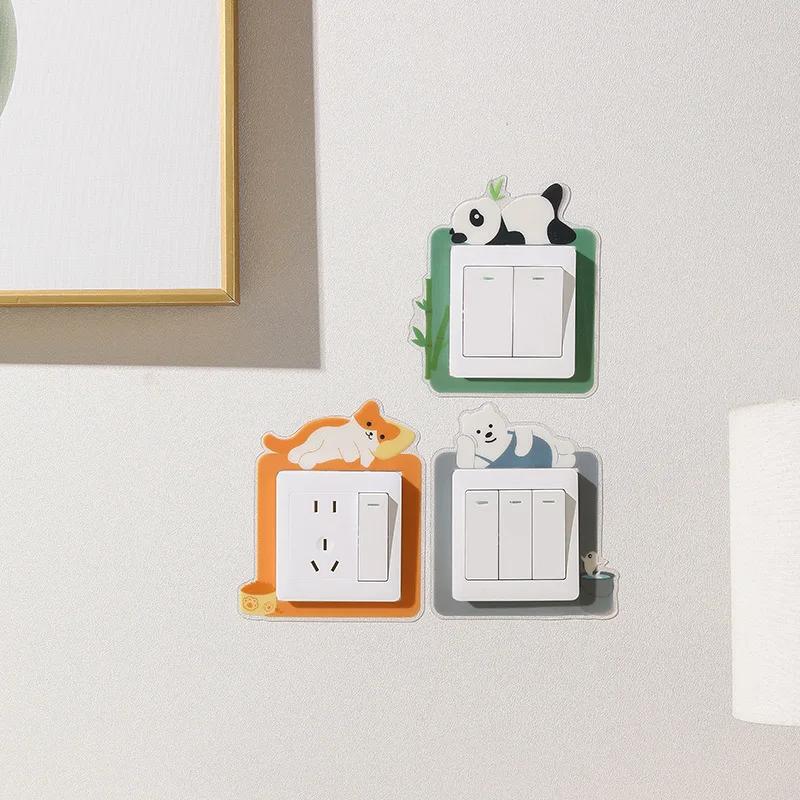 Night Light Switch Wall Sticker Protection Set Night Light Switchs Wall Sticker Switch Protection Set Household Switch Stickers