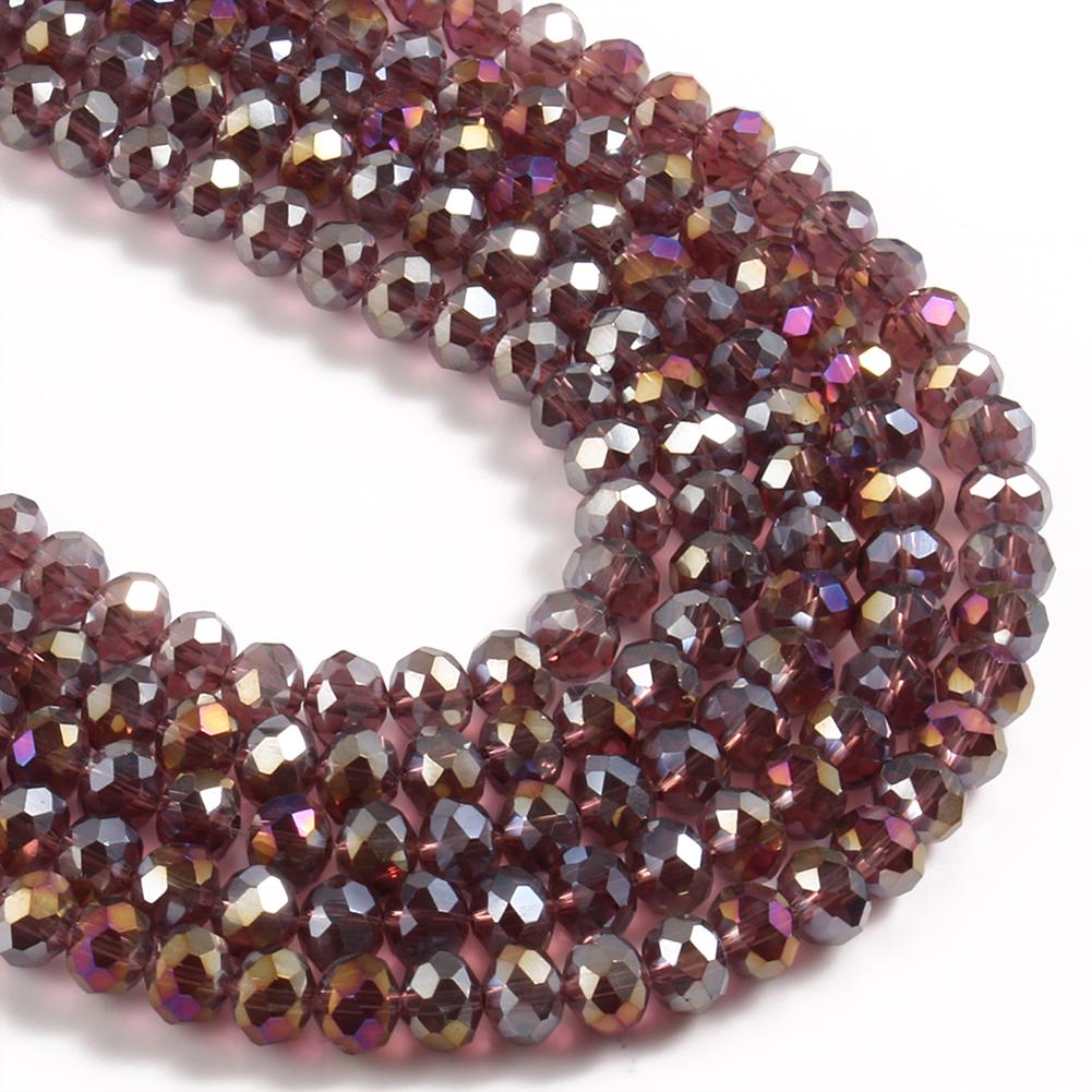 3 4 6 8mm Facettierte Rondelle Kristallglasperlen Österreich Kristall Abstandshalter Lose Perlen Für Schmuckherstellung DIY Armband Anhänger Zubehör