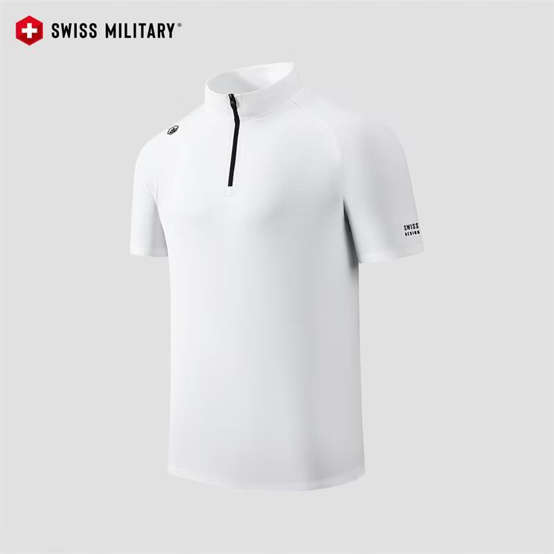 SWISS MILITARY Men s Quick-Dry Cooling Polo T-Shirt XL белый