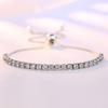 S925 Sterling Silver European Modern Tennis Bracelet Gift Box Silver Ball Bracelet Women's Bracelet Girls' Bracelet Student Bracelet