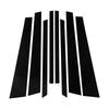 8x Glossy Black Pillar Posts For 2007-2013 BMW X5 E70 Door Trim Cover Window Kit