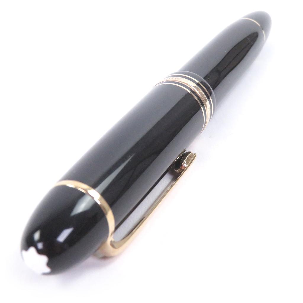 Great MONTBLANC fountain pen Meisterstück 149 Cap type black 18K Used