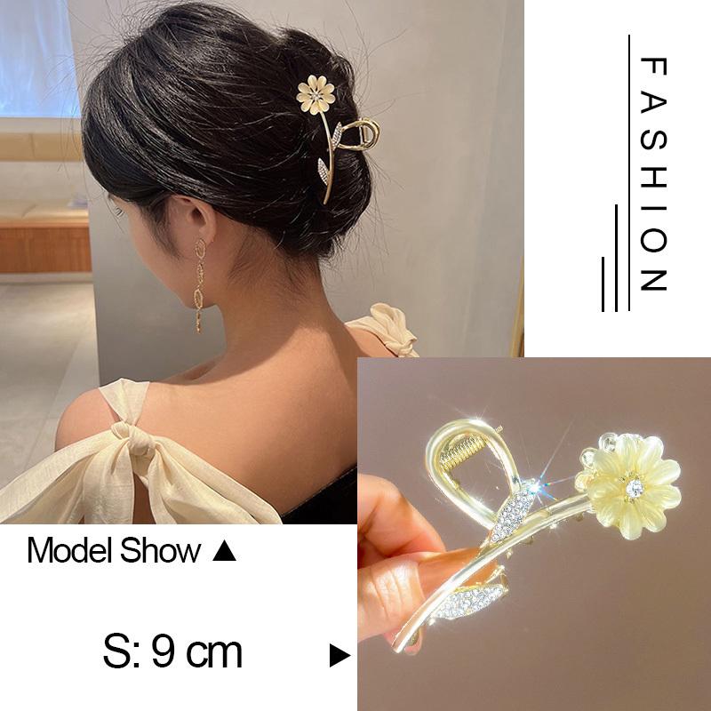 30 Stiluri Clip Mare Tip Gheară Pentru Păr Pentru Femei Accesorii de Păr Trend Metal Auriu Argintiu Punk Geometric Fluture Perle Clemă de Păr