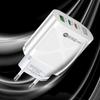 58W Dual Fast Charger with 2PD+QC3.0 USB, EU/US/UK/KR/AU Plug Options