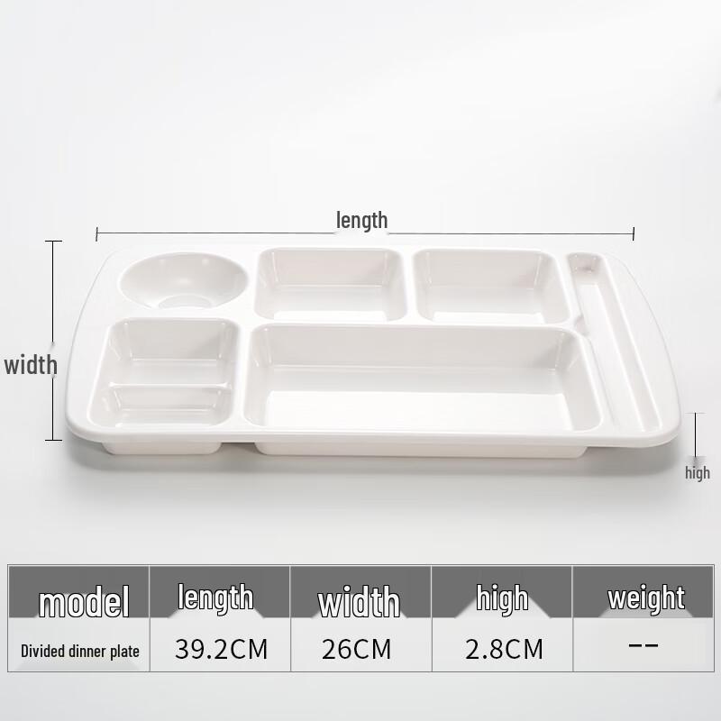 

RuHan Melamine Divided Fast Food Tray