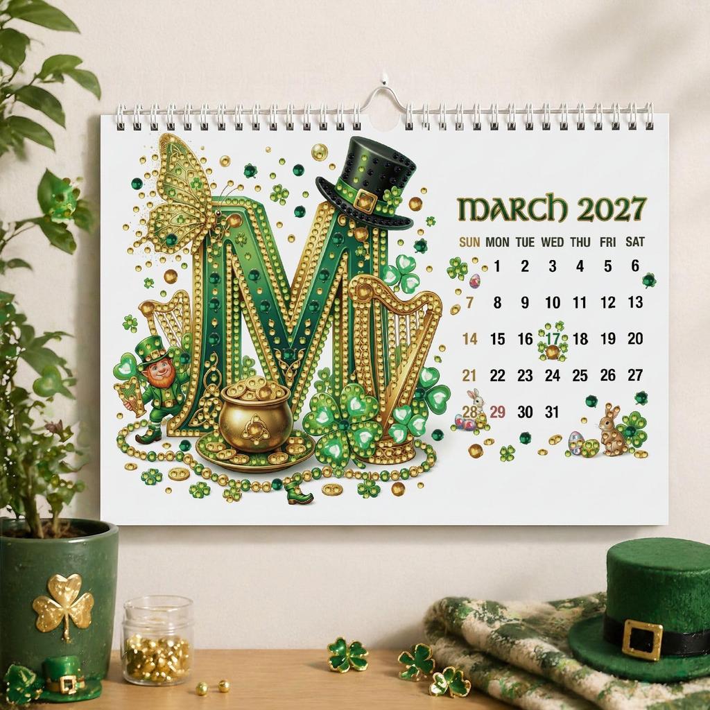 2027 Wandkalender met Nieuwjaarsontwerp 15