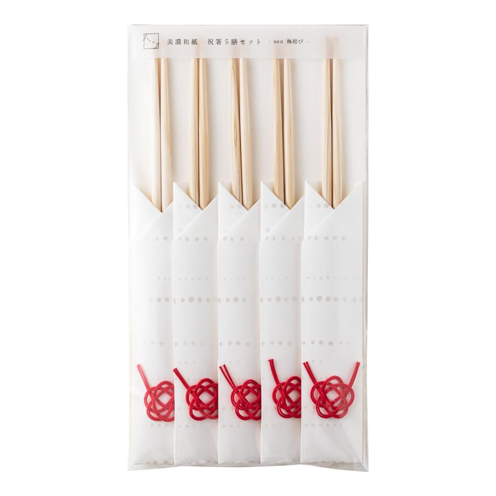 

Мино Ваcи Заяц и Ке Слива Набор из 24 см Сделано в Идеально для Новых Развлечений Первые и NE Палочки для еды, Сен, Узел, 5, Длинные, Япония, Года, Гости, Еда,