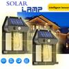 Solar Power Outdoor Wall Light, Waterproof Garden Lamp for Yard Fence Motion Sensor, Auto Illumination for Security & Decoration