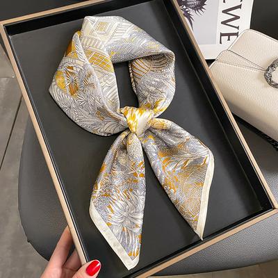100% Silk Scarf Women Kerchief Elegant Luxury High Quality Square Fashion Female Neckerchief Shawl Wraps Hijab Bandana Scarves