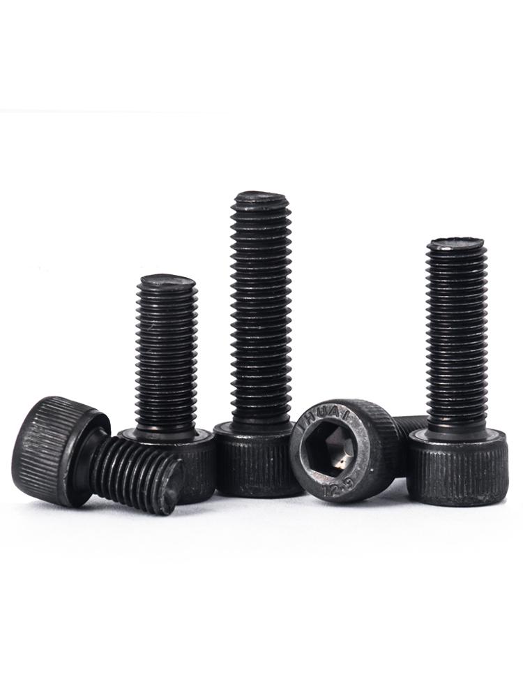 12.9 Grade Left-Hand Hex Socket Head Cap Screw, Reverse Thread Bolt, Cylindrical Head, Sizes M4-M16