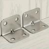 20PCS Stainless Steel L-Shaped Corner Code 90 Degree Laminated Furniture Plate Hardware Right Angle Bracket Cabinets Amagi