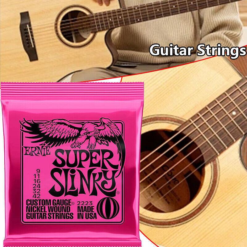 Ernie Ball Super Slinky Nickel Wound Electric Guitar Strings 2220 2221 2223 GZW