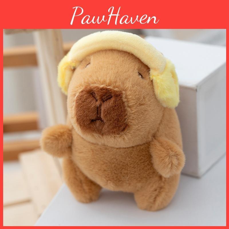 Plush Toy Capybara Keychain Backpack Charm Stress Relief Gift For Teens Kids