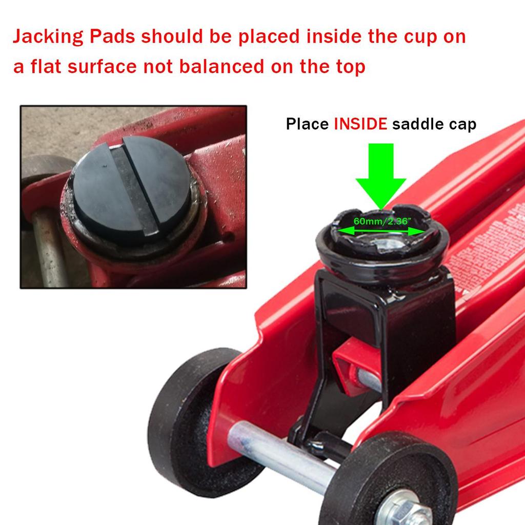 10Mm Slot Rubber Jack Pad Support Pinch Weld Jacking Floor Frame Rail Adapter Car Removal Repair Tool For Ford Renault Opel Seat