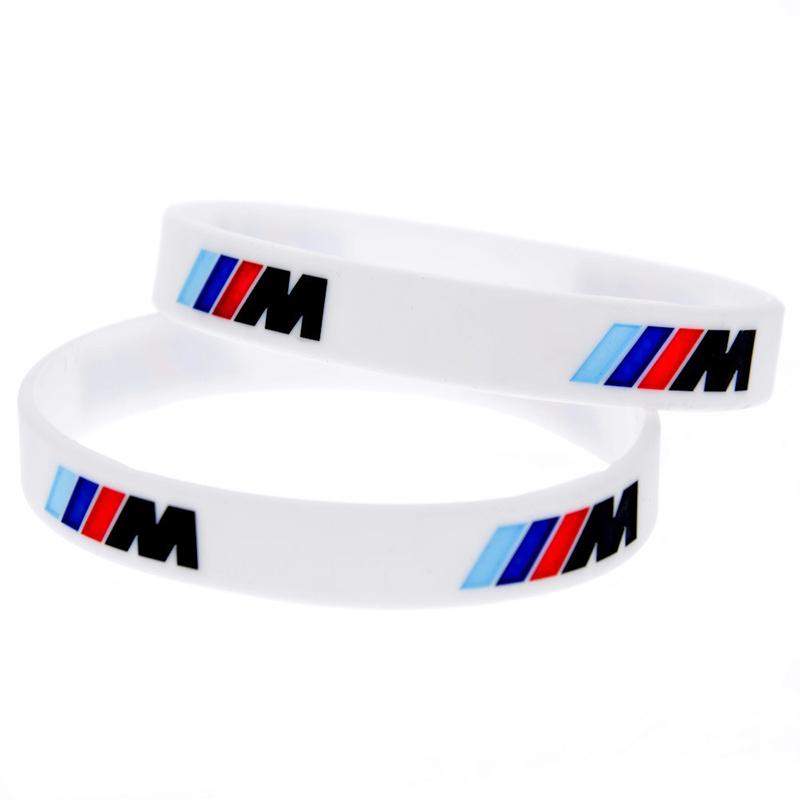 Car Stickers BMW M-series Badge Bracelet Sports Men Women Rubber Hand Chain For BMW G30 G32 G01 G02 G05 G06 G07 G26 G23 G22 F40