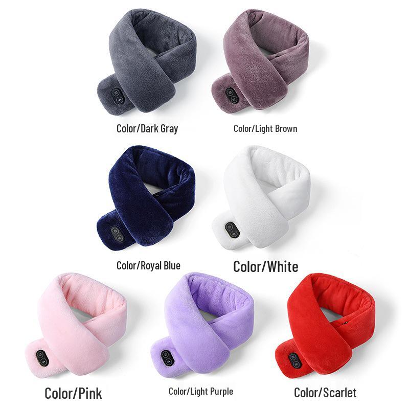 Smart Heating & Massage Scarf - Dual Control, Black Technology