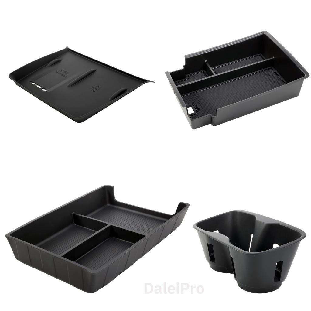 For BYD Sealion 07 2024 2025 Armrest Storage Box Center Console Layered Storage Box Cup Holder Modification Interior Accessories