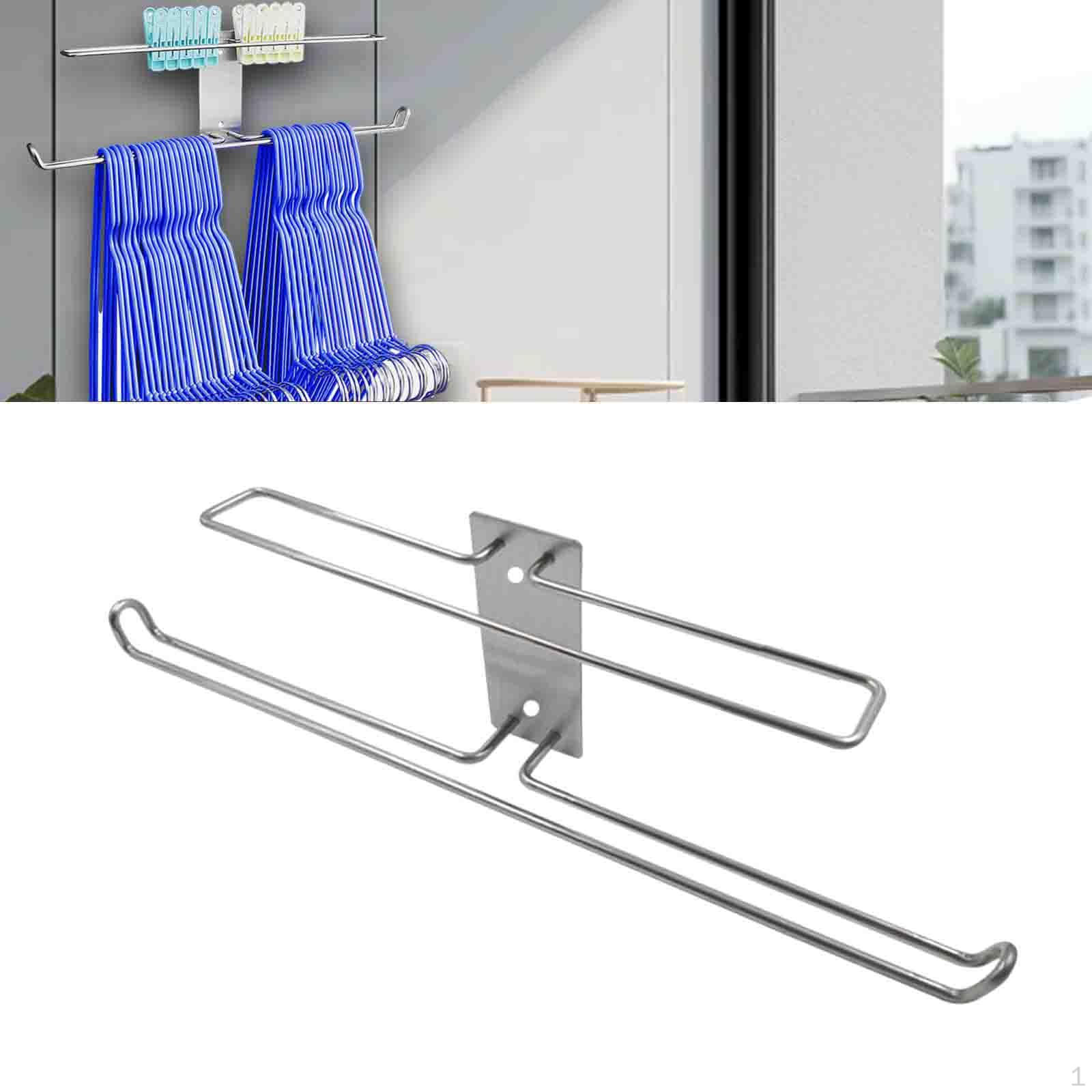 

Вешалка-штабелер для одежды, органайзер для одежды, прочная, простая установка, модное сухое хранение 20 cm to 30 cm