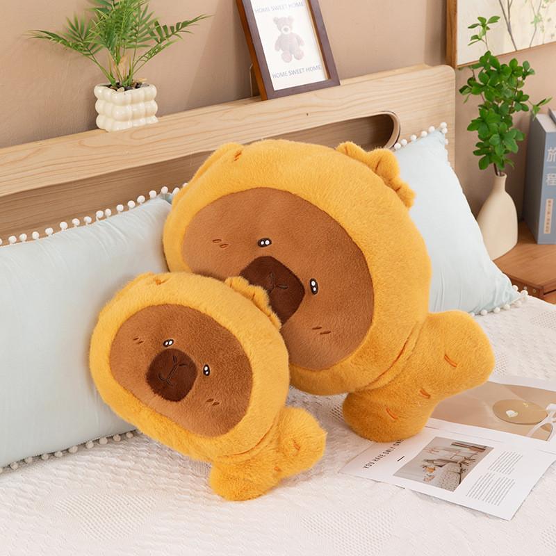 Plush Capybara Taiyaki Toy Cute Cartoon Children Holiday Gift Cuddle Doll Soft
