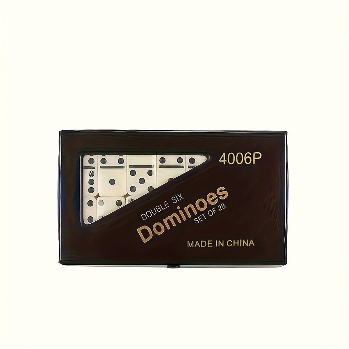 1Set Double Six Domino Set Entertainment Leisure Travel Fun Table Game Domino Gift Children s Puzzle Toy PVC Duoble 6 Dominoes