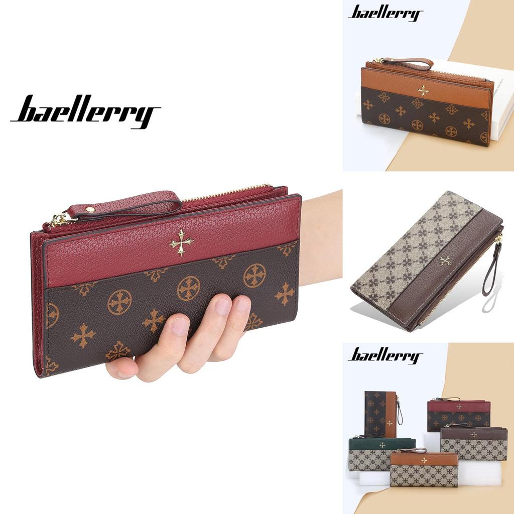 Pu Leather Vintage Wallet For Women With Multiple Card Slots And Zipper Closure For Daily Use