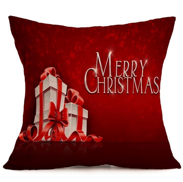 Vibrant Multicolor Christmas Santa Claus Cushion Cover Pillow Case For Stylish Car Decor