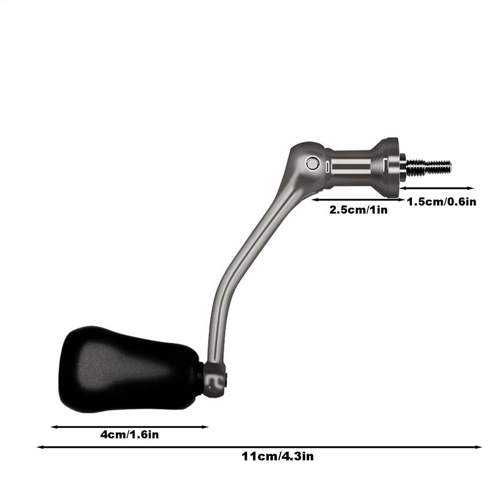 Fishing Reel Crank Rock Arm Reel Double Knob Grip Screw-in Spinnings Reel Rocker Fishing Reel Handle Grip Fishing Reel Accessory