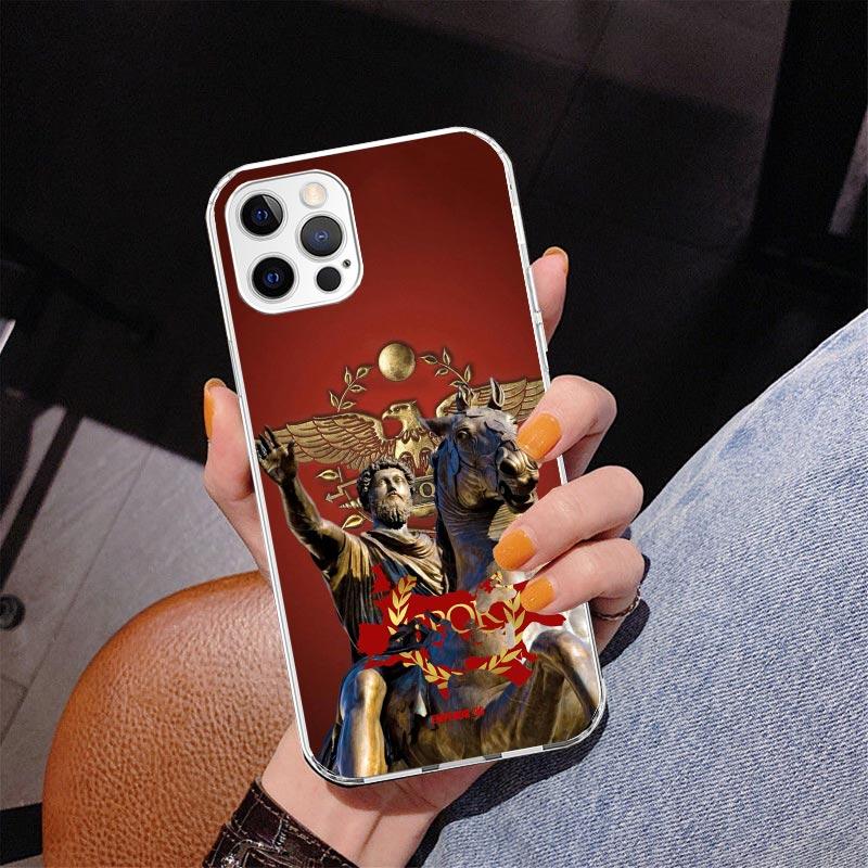 SPQR Roman Imperial Legionv Phone Case For iPhone 17 Air 16 Pro Max 16E 15 + 14 Plus 11 12 13 Mini 7 8 SE Gift Print Cover Funda