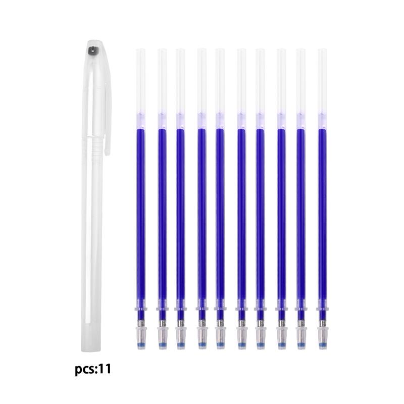 10Pcs/Set Heat Erasable Magic Marker Pen Temperature Disappearing Fabric Fabric Pens Line Marking DIY Craft Sewing Accessories