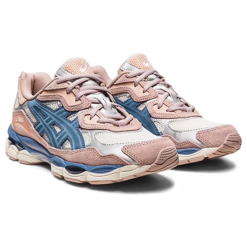 Asics Gel NYC Cream Grey Floss Salmon Women's Sneakers 1202A429-104