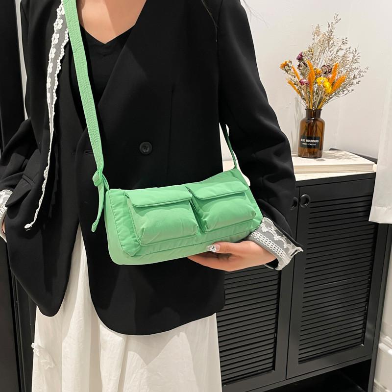 Casual Crossbody Bag For Daily Use With Multiple Pockets And Polyester Material