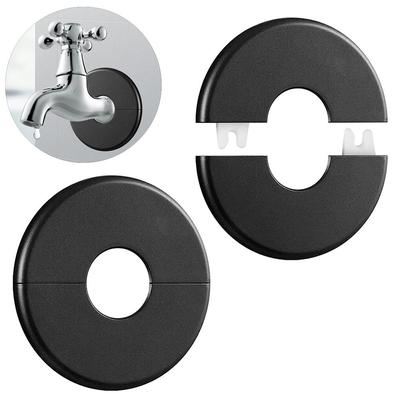 Useful ABS Shower Faucet Cover Round Black Faucet Decorative Cover White Faucet Accessories Kitchen