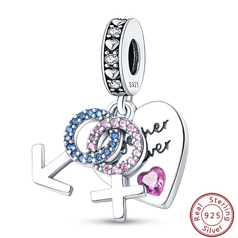 Copper Sincere Emotions Multiple Styles Heart-Shaped Romantic Charms Beads 3Mm Diy Fine Jewelry Making