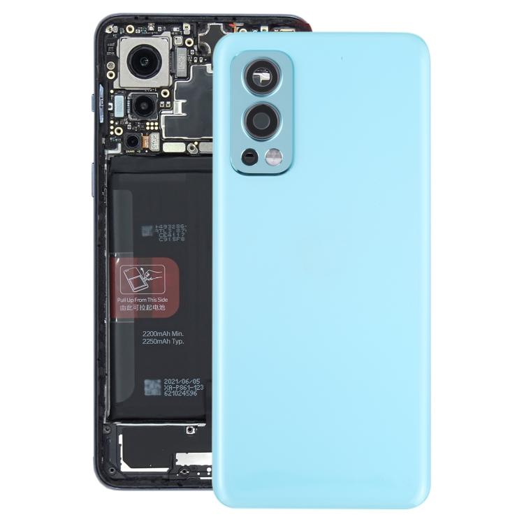 

Для OnePlus Nord 2 задняя крышка аккумулятора с крышкой объектива камеры темно серый