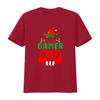 Christmas Elf Gamer Controller Boys Kids T Shirtns Gaming Xmas Shirt vintage Washed designer clothes Soft Comfortable Casual