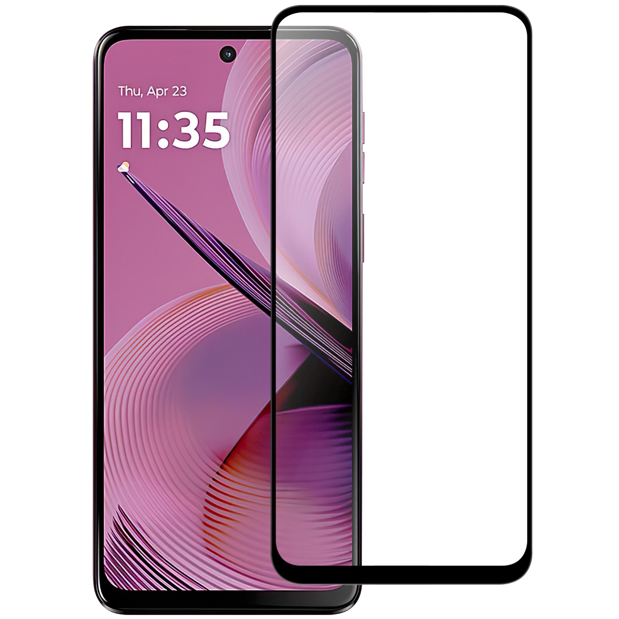 

Захисна плівка для екрана Motorola Moto G55 5G AGC із повністю клейким чорним краєм Type A