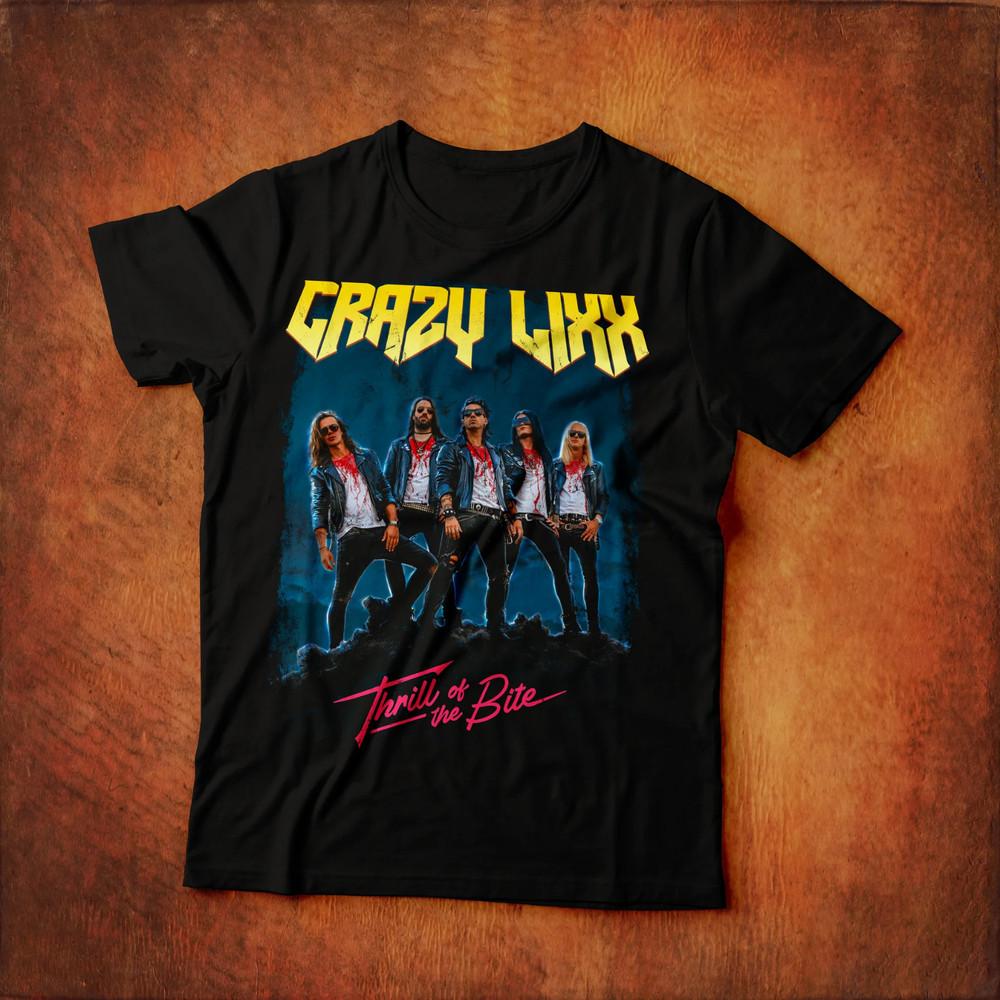 Crazy Lixx Band Thrill Of The Bit Tričko S až 5XL Unisex Tričko
